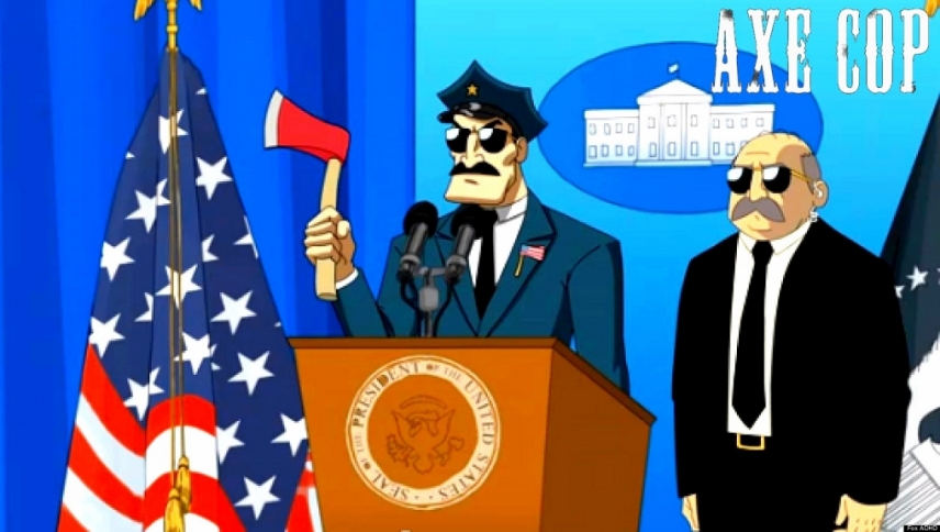 ნაჯახიანი პოლიციელი  ქართულად -  Axe Cop