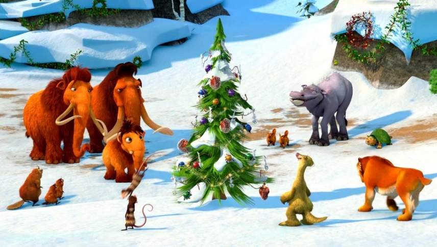 დიდი გამყინვარება: შობა  ქართულად -  Ice Age: A Mammoth Christmas