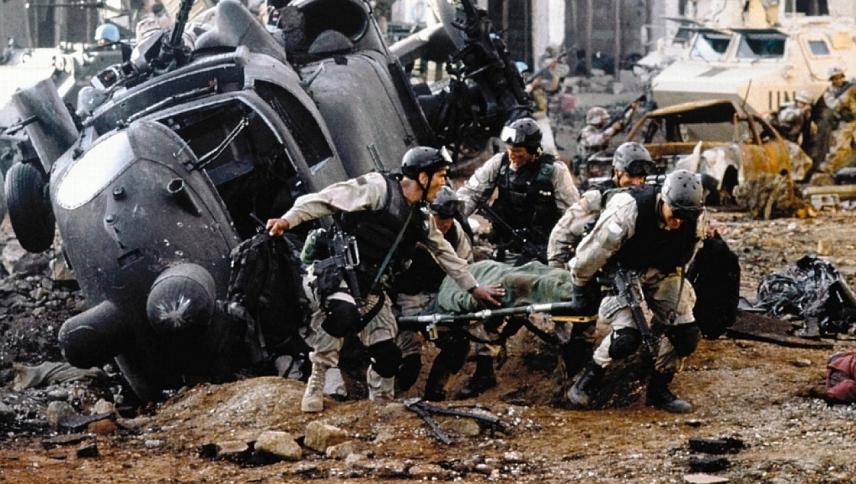 შავი ქორის დესანტი  ქართულად -  Black Hawk Down